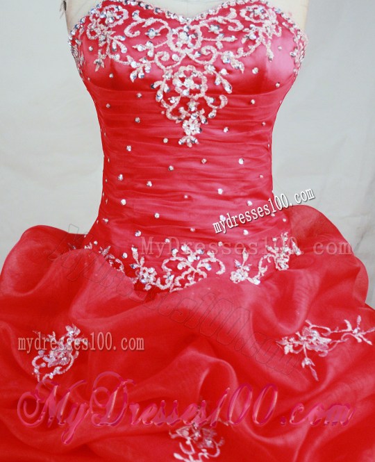Hot Pink Pick-ups and Ruche Dresses Of 16 with Rhinestones and Embroidery